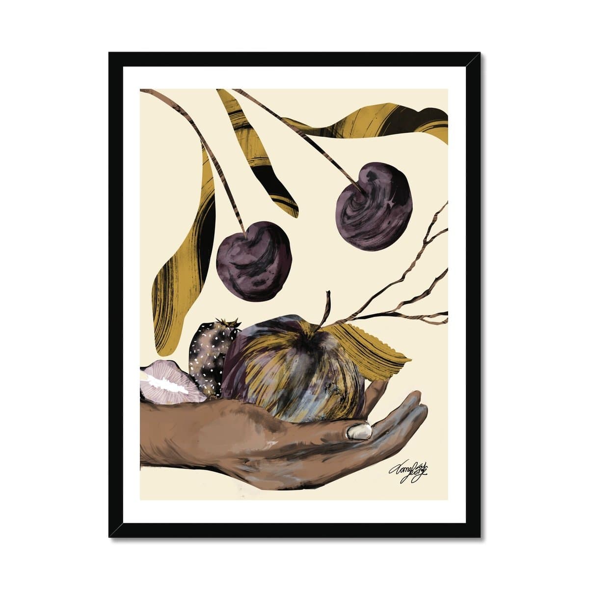 Prodigi Fine art 18"x24" / Black Frame Tomekah George | Summer Fruits Framed Print
