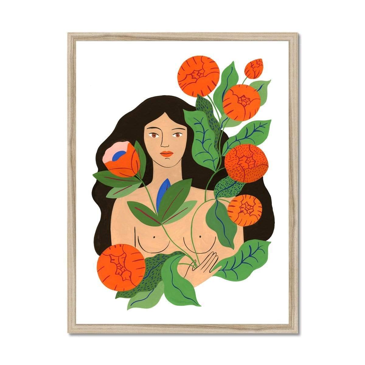 Prodigi Fine art 18"x24" / Natural Frame Agathe Singer | Inner Garden