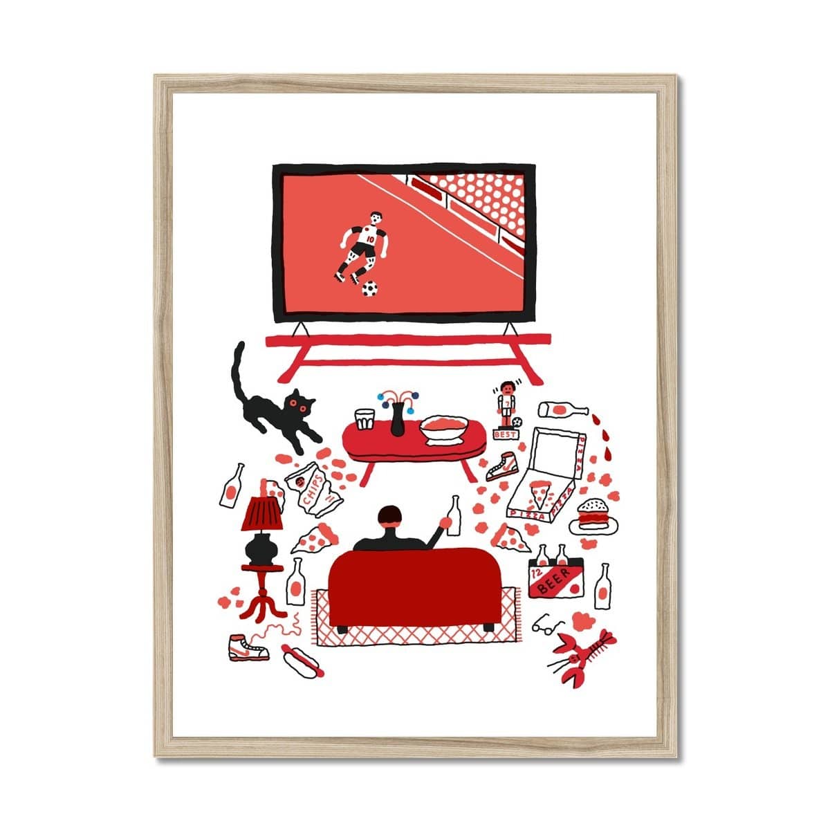 Prodigi Fine art 18"x24" / Natural Frame Benoit Tardif | Watching Sports