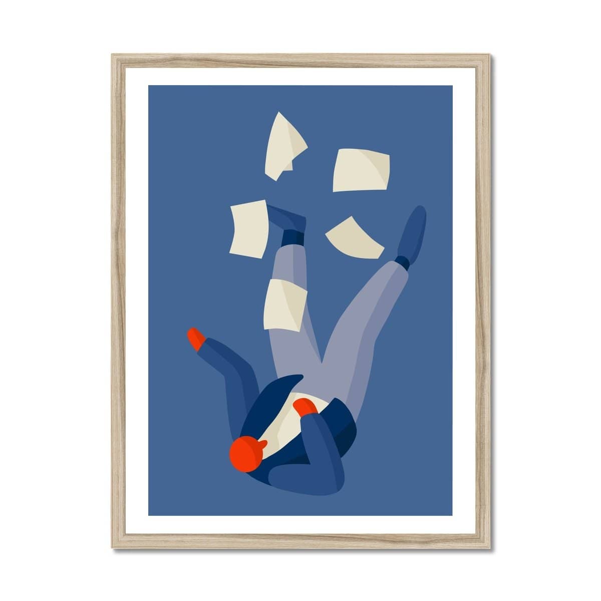 Prodigi Fine art 18"x24" / Natural Frame Cecile Gariepy | Man with Papers