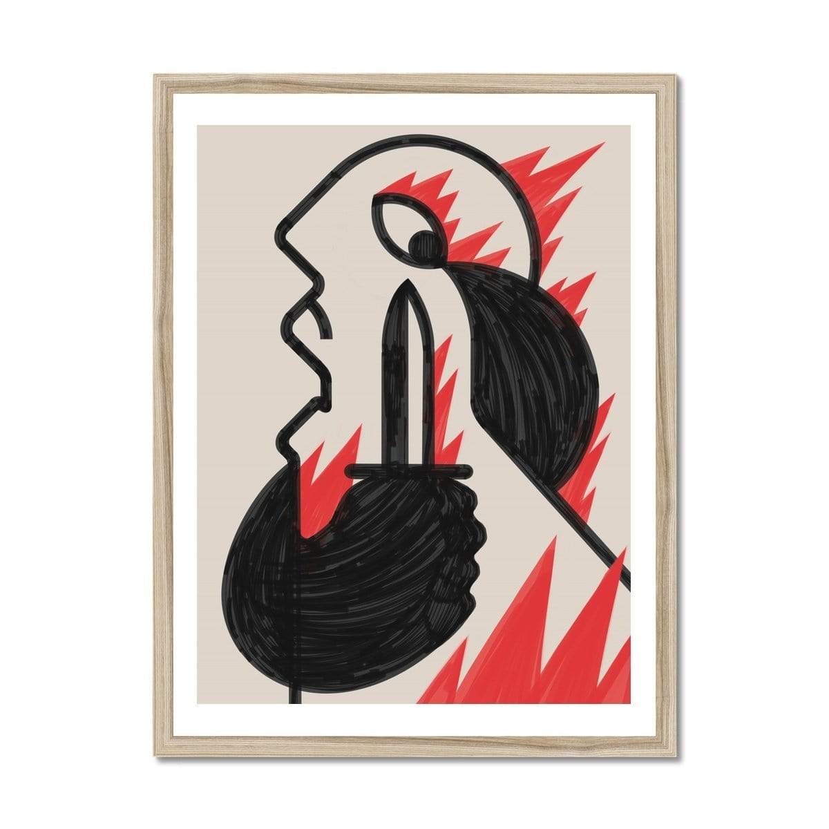 Prodigi Fine art 18"x24" / Natural Frame Cristian Iacob | Self-fulfilling prophecy Framed Print