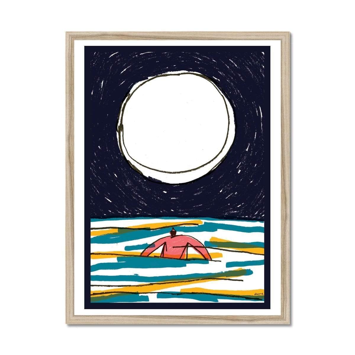 Prodigi Fine art 18"x24" / Natural Frame David J McMillan | Moonlight Dip