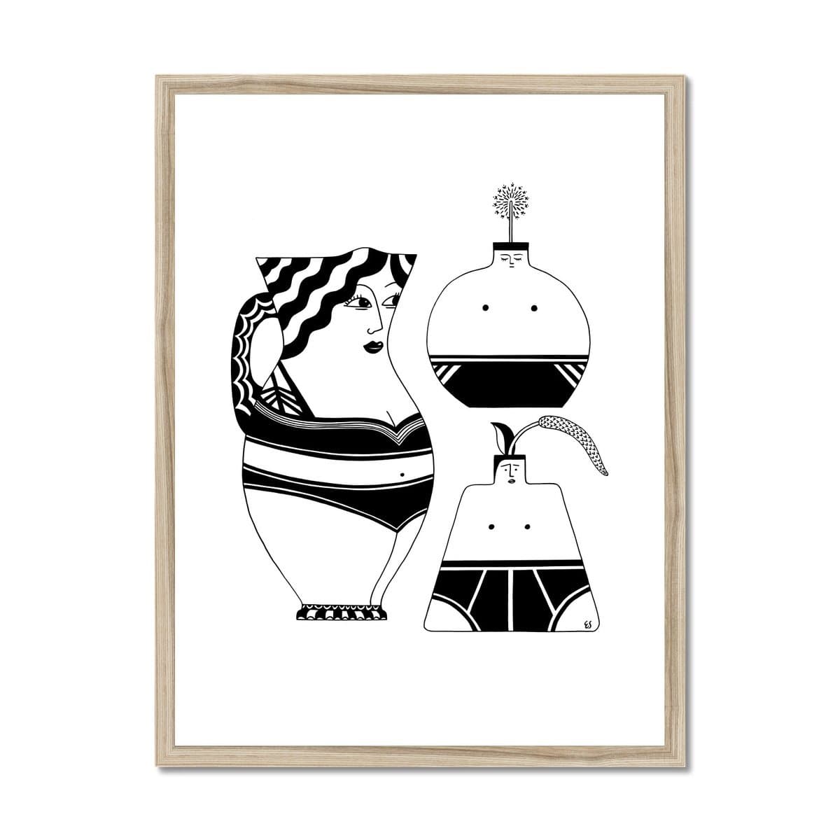 Prodigi Fine art 18"x24" / Natural Frame Emilie Sarnel | Objets de Desir