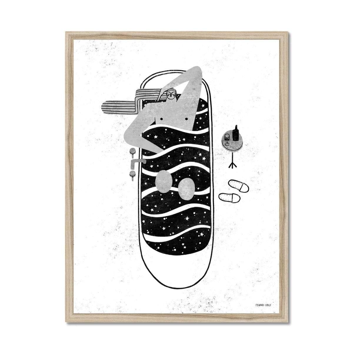 Prodigi Fine art 18"x24" / Natural Frame Fernando Cobelo | Cosmic Bath