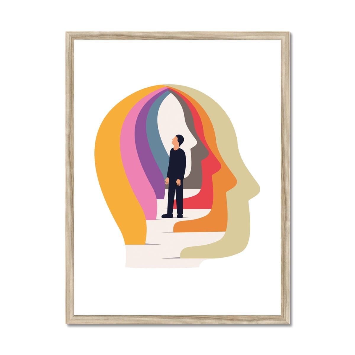 Prodigi Fine art 18"x24" / Natural Frame Francesco Ciccolella | Head Number 1