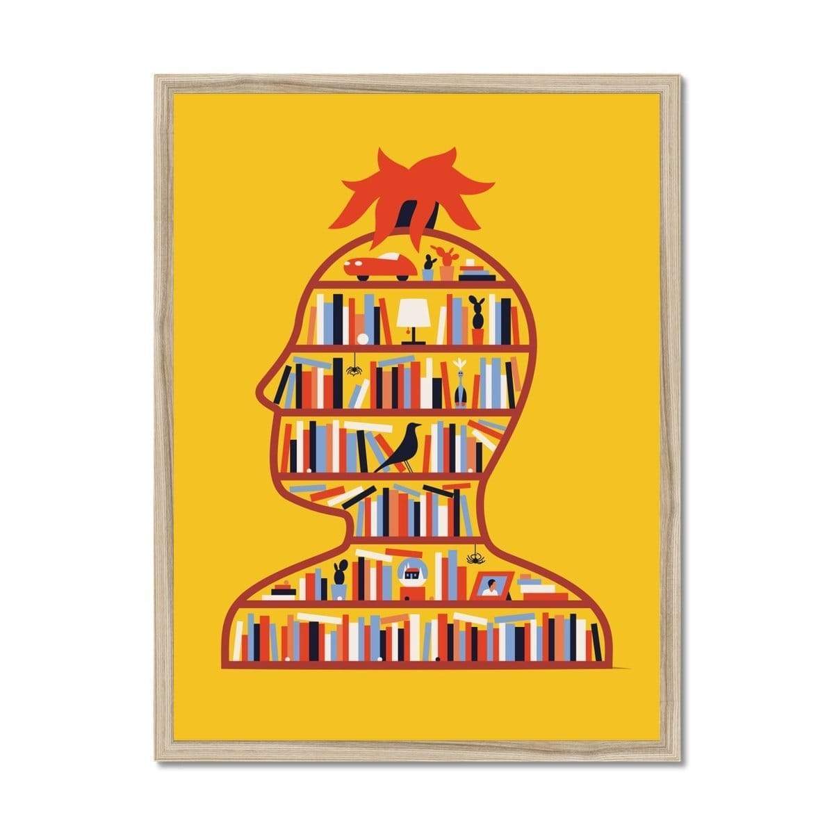 Prodigi Fine art 18"x24" / Natural Frame Francesco Ciccolella | Head Number 3