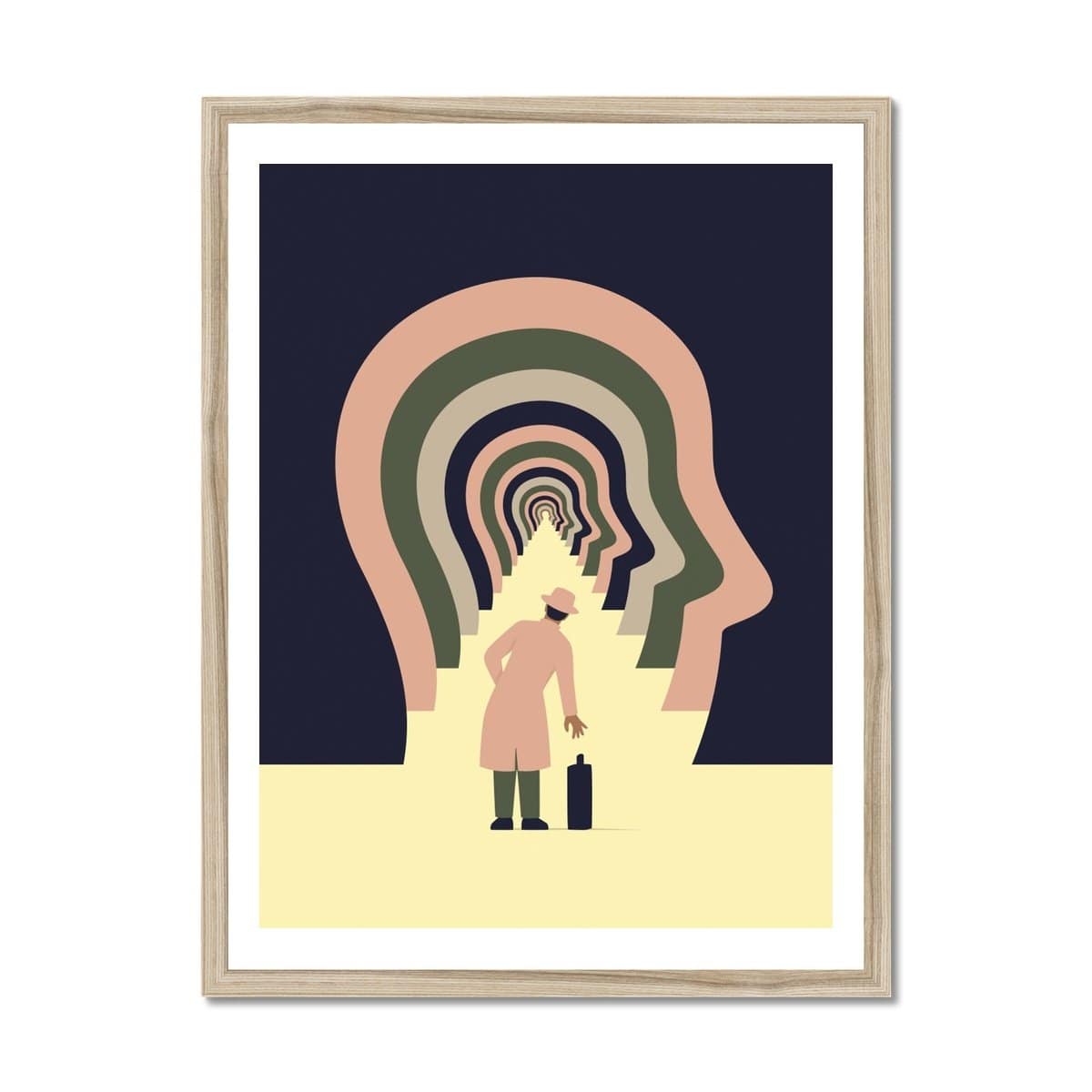 Prodigi Fine art 18"x24" / Natural Frame Francesco Ciccolella | Travel Opens The Mind