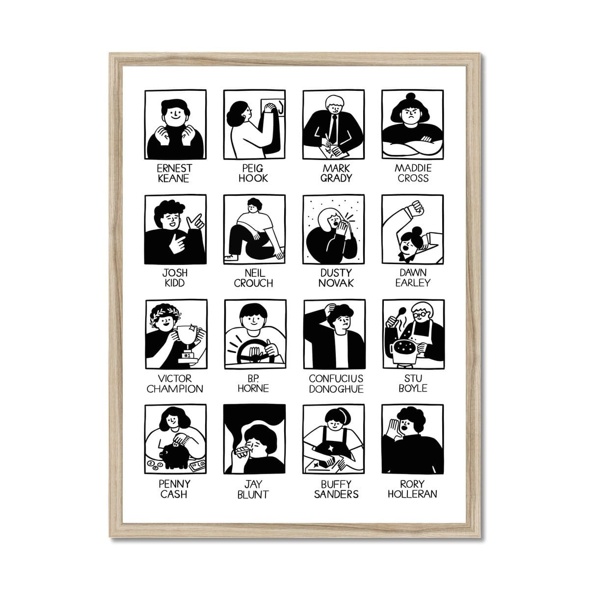 Prodigi Fine art 18"x24" / Natural Frame Fuchsia MacAree | Guy Chapman