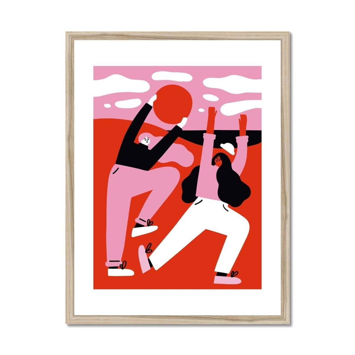 Prodigi Fine art 18"x24" / Natural Frame Fuchsia MacAree | Sun