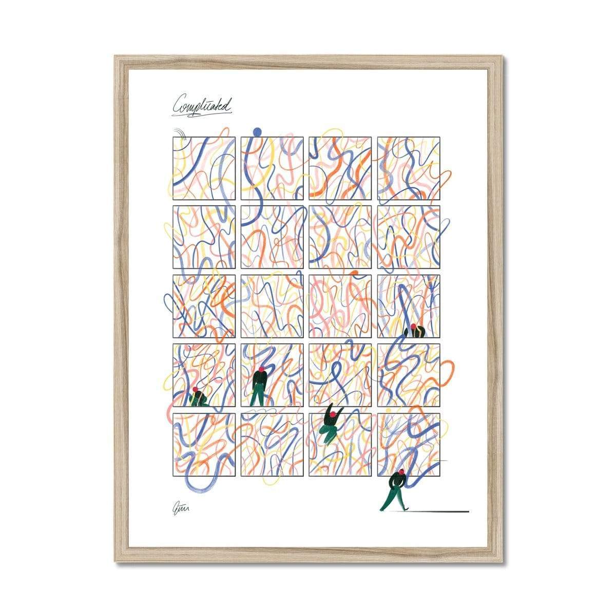 Prodigi Fine art 18"x24" / Natural Frame Gizem Vural | Complicated Comic