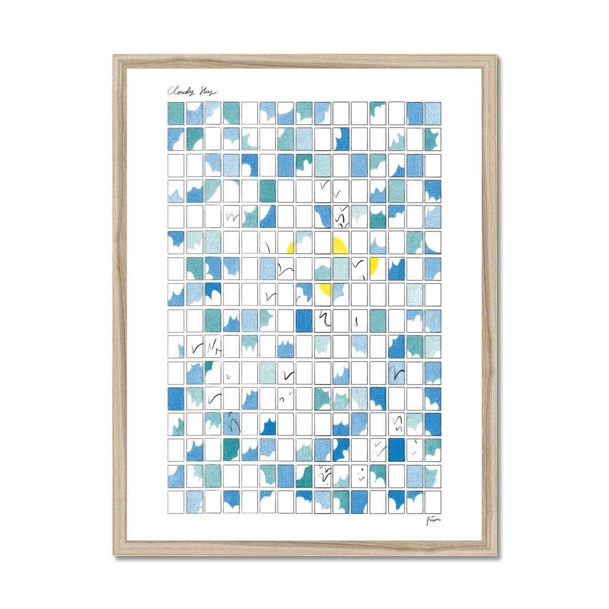 Prodigi Fine art 18"x24" / Natural Frame Gizem Vural | The Sky