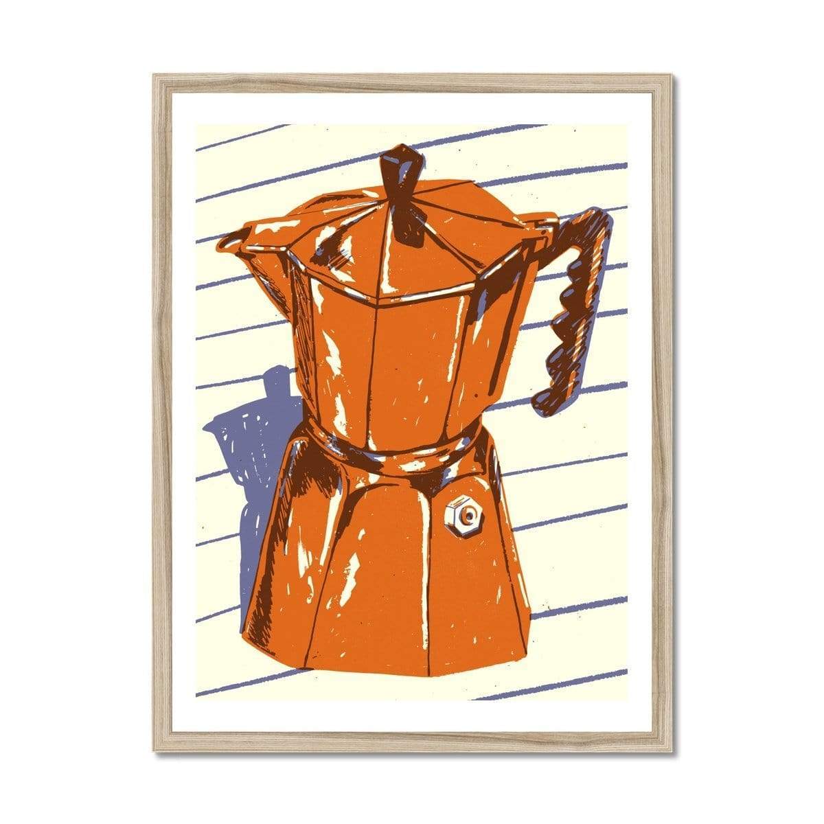 Prodigi Fine art 18"x24" / Natural Frame Harry Tennant | Coffee Pot