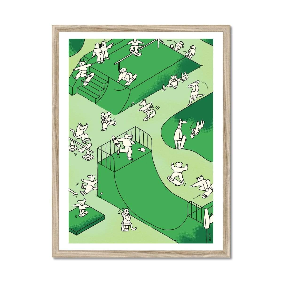 Prodigi Fine art 18"x24" / Natural Frame Holly St Clair | Animal Park