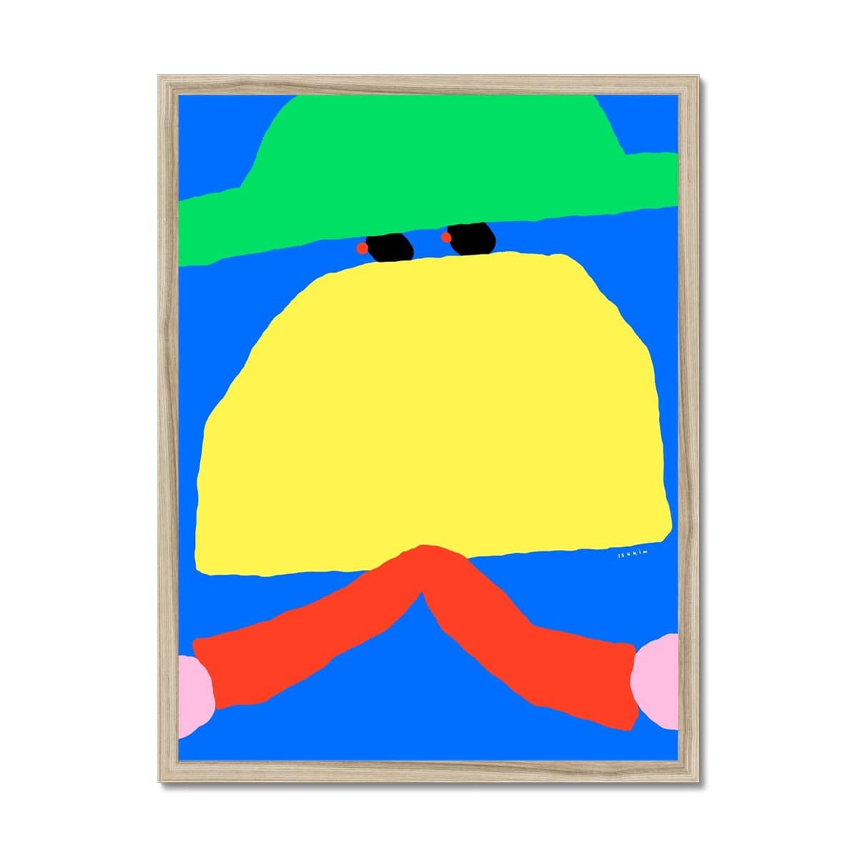 Prodigi Fine art 18"x24" / Natural Frame Isu Kim - [ A hat for two]