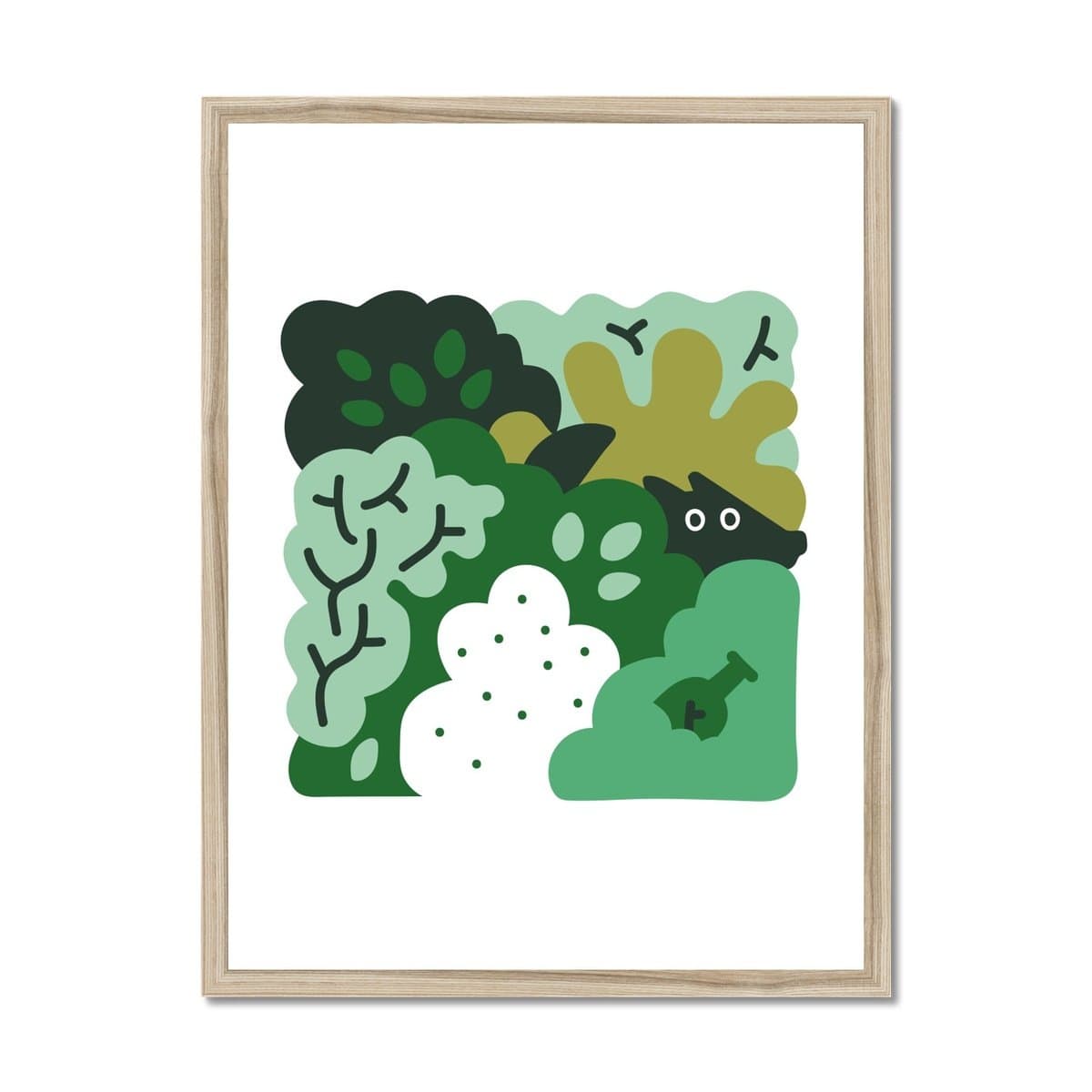 Prodigi Fine art 18"x24" / Natural Frame Jasper Van Gestel | Hiding