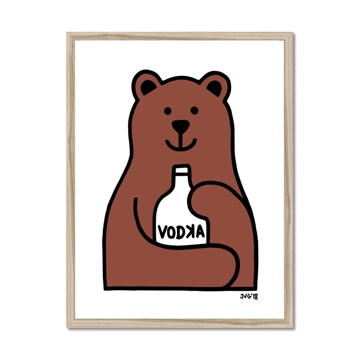 Prodigi Fine art 18"x24" / Natural Frame Jasper Van Gestel | Spirit Animal