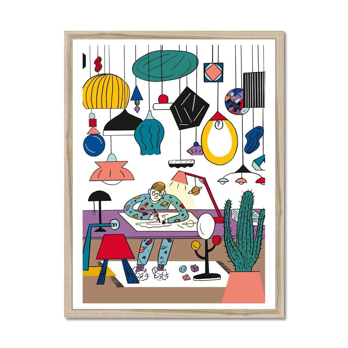 Prodigi Fine art 18"x24" / Natural Frame Ji Hyun Yu | A Lamp Guy