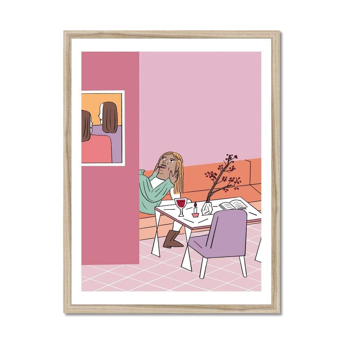 Prodigi Fine art 18"x24" / Natural Frame Ji Hyun Yu | Having Quality Time with Myself