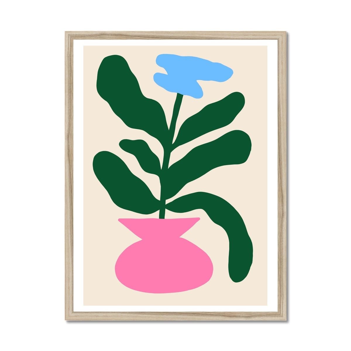 Prodigi Fine art 18"x24" / Natural Frame Joel Burden | Blue Flower