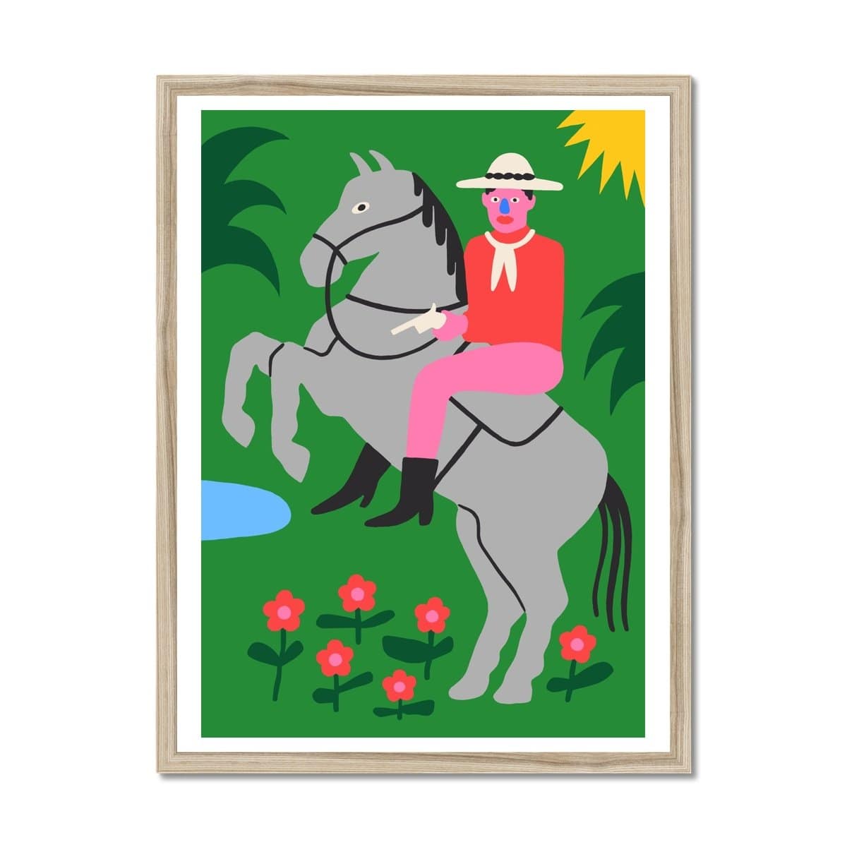 Prodigi Fine art 18"x24" / Natural Frame Joel Burden | Horsepower