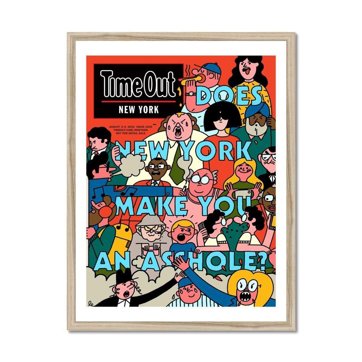 Prodigi Fine art 18"x24" / Natural Frame Leon Edler | Does New York Make You an Asshole?