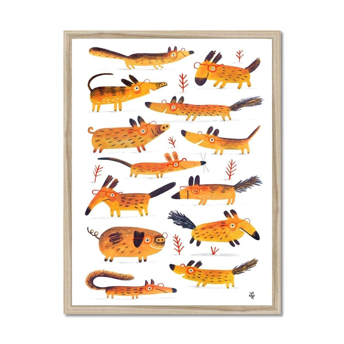 Prodigi Fine art 18"x24" / Natural Frame Linzie Hunter | Beast-Spectacled