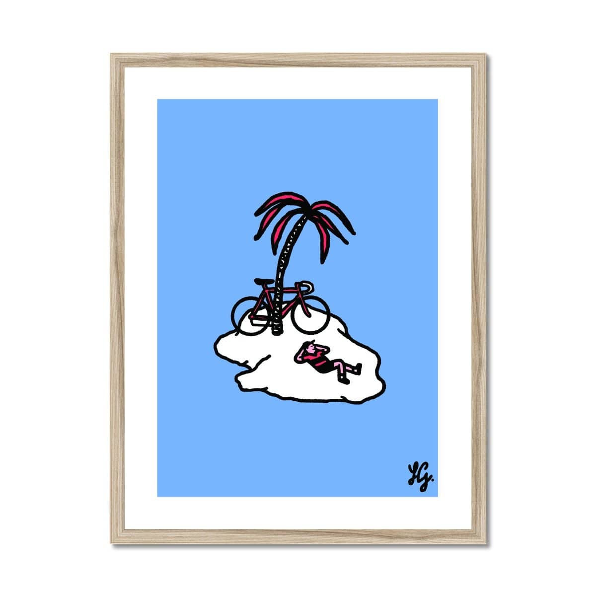 Prodigi Fine art 18"x24" / Natural Frame Lorenzo Gritti | Cycling Needs Space