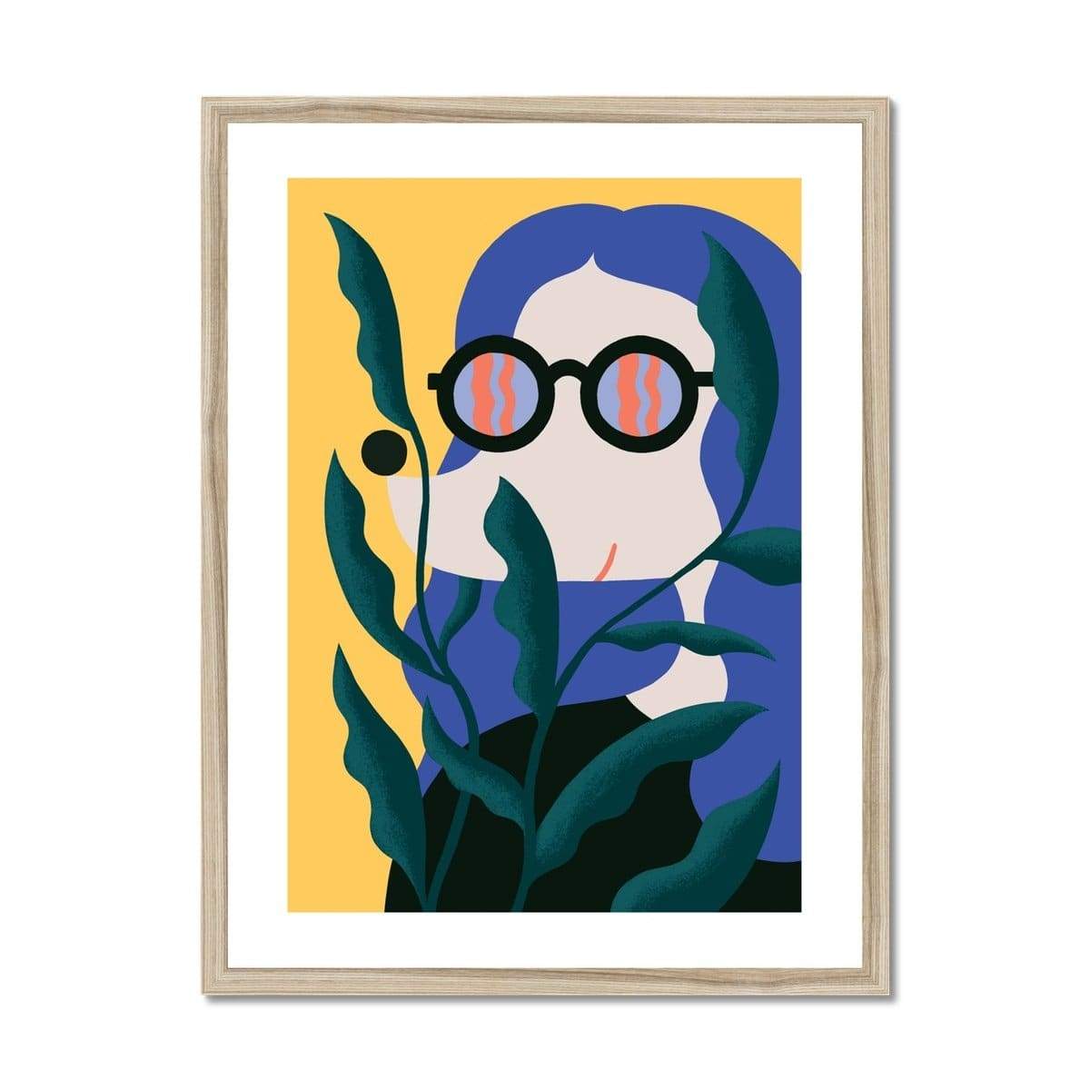 Prodigi Fine art 18"x24" / Natural Frame Louise Rosenkrands | Plant