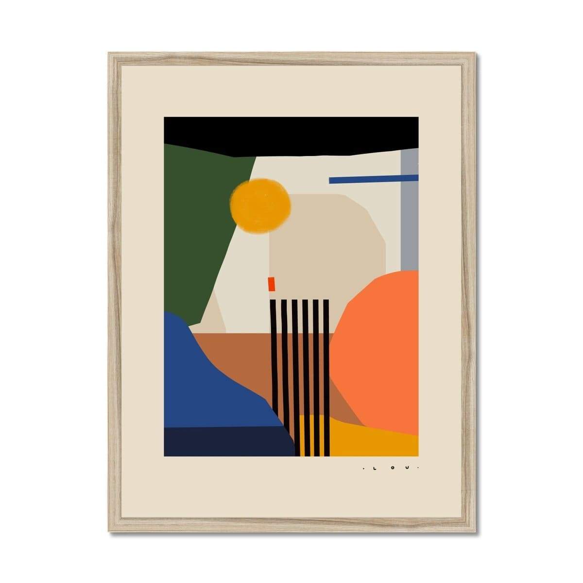 Prodigi Fine art 18"x24" / Natural Frame Luisa Salas | Almost back to where I began