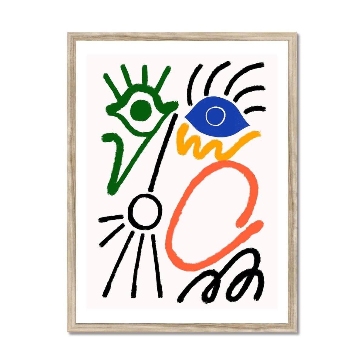 Prodigi Fine art 18"x24" / Natural Frame Marcello Velho | Number 3