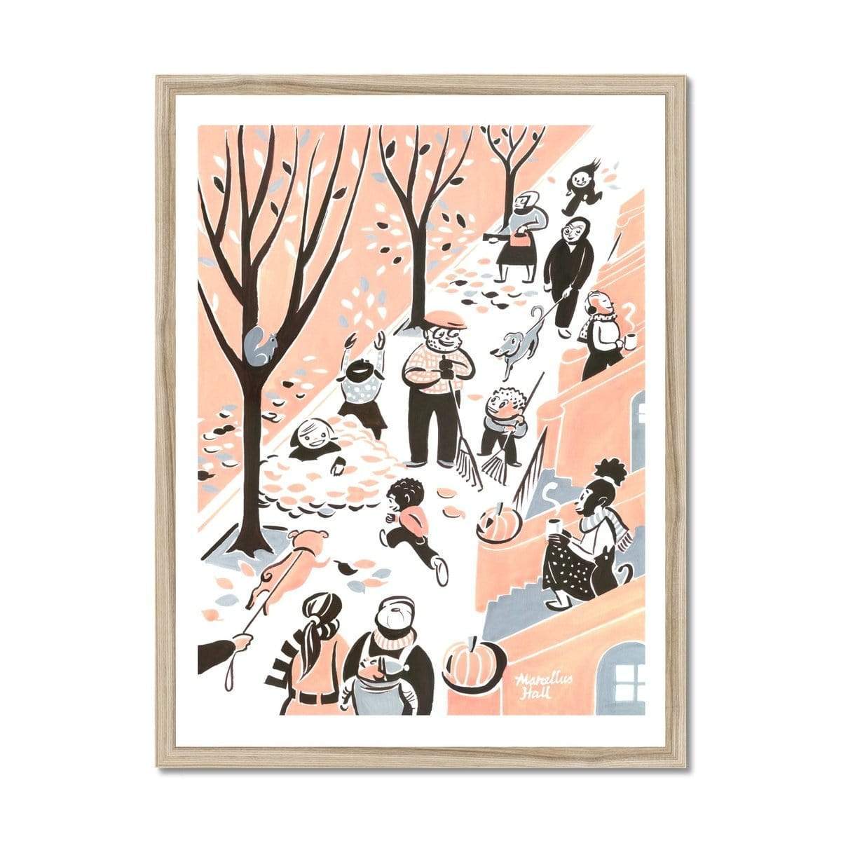 Prodigi Fine art 18"x24" / Natural Frame Marcellus Hall | Autumn