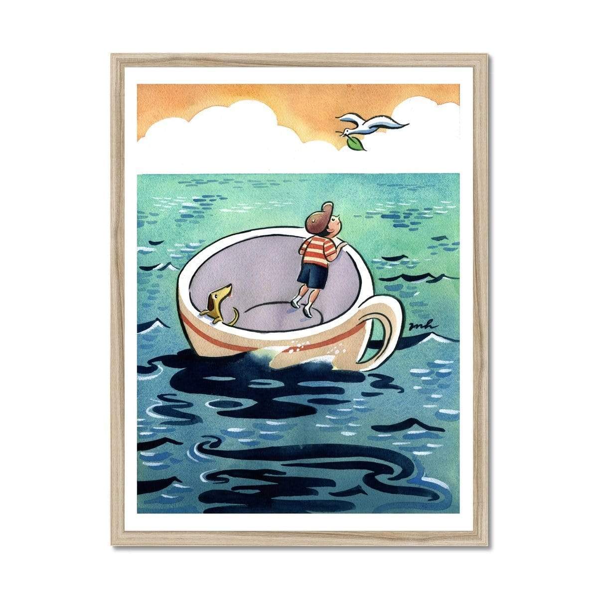 Prodigi Fine art 18"x24" / Natural Frame Marcellus Hall | Luna