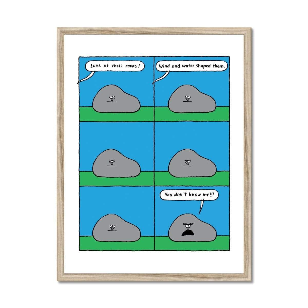 Prodigi Fine art 18"x24" / Natural Frame Nadine Redlich | Rock