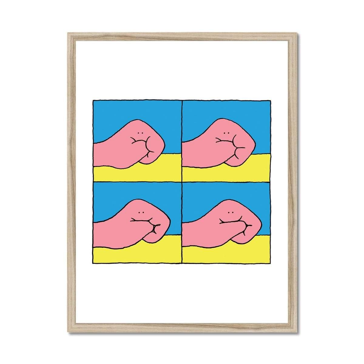 Prodigi Fine art 18"x24" / Natural Frame Nadine Redlich | Smile