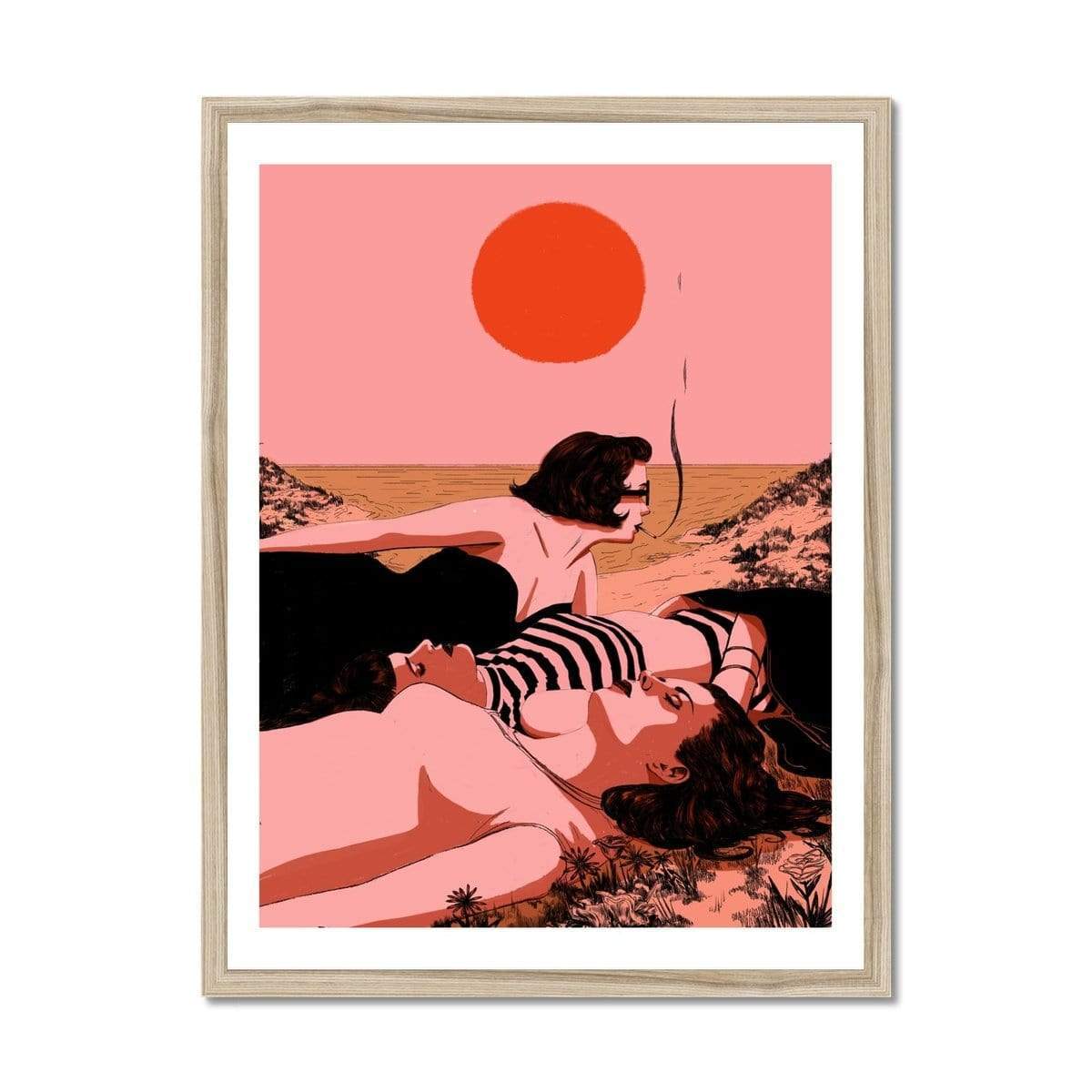 Prodigi Fine art 18"x24" / Natural Frame Nicole Rifkin | Blood Moon