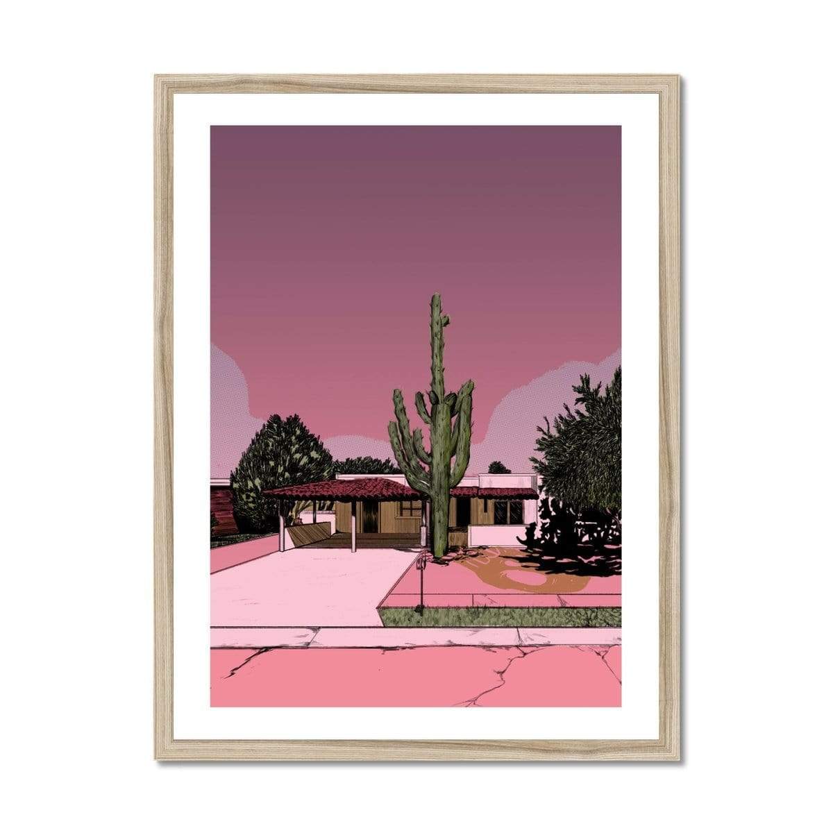 Prodigi Fine art 18"x24" / Natural Frame Nicole Rifkin | Skull House