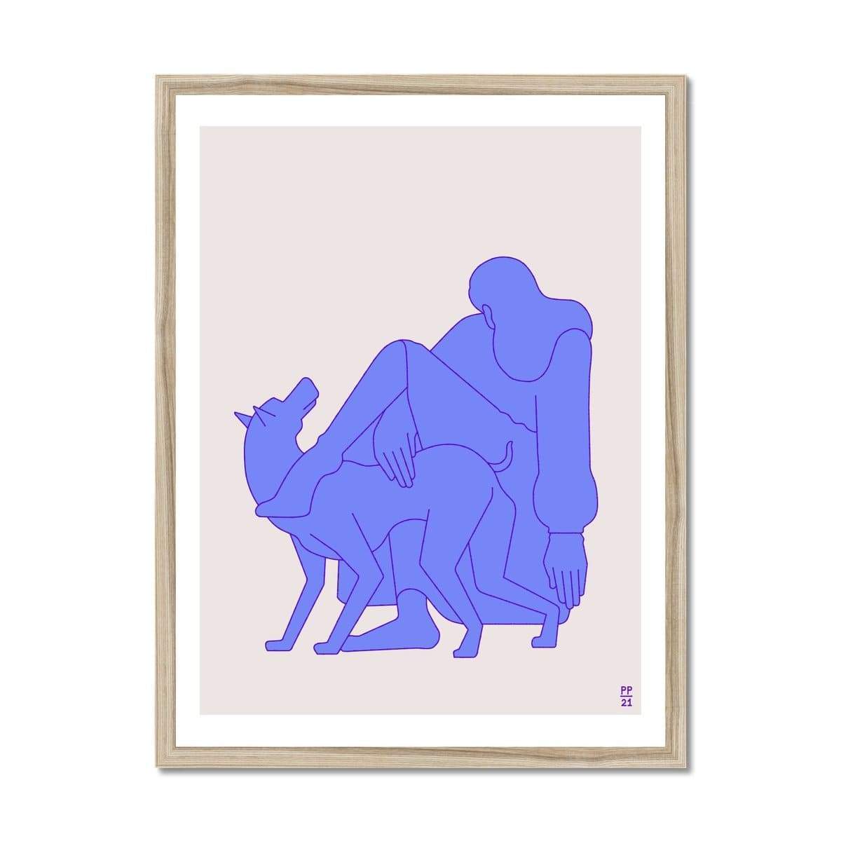 Prodigi Fine art 18"x24" / Natural Frame Pavel Popov | Her Dog