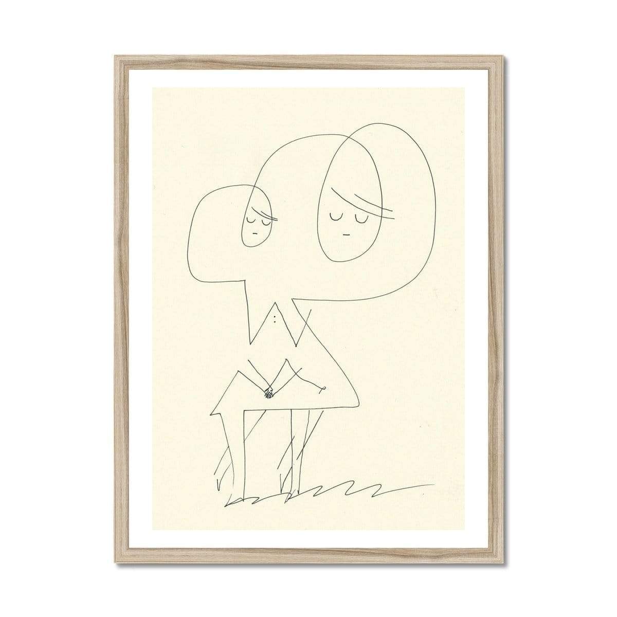 Prodigi Fine art 18"x24" / Natural Frame Roman Muradov | Sisters