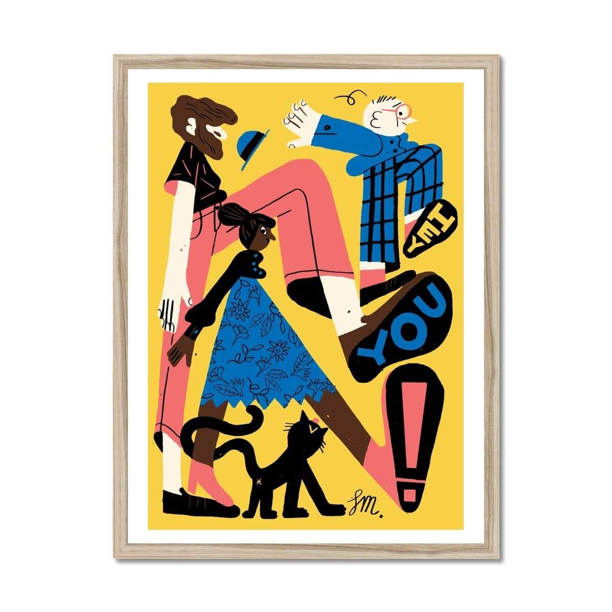 Prodigi Fine art 18"x24" / Natural Frame Sarah Mazzetti | Hey You