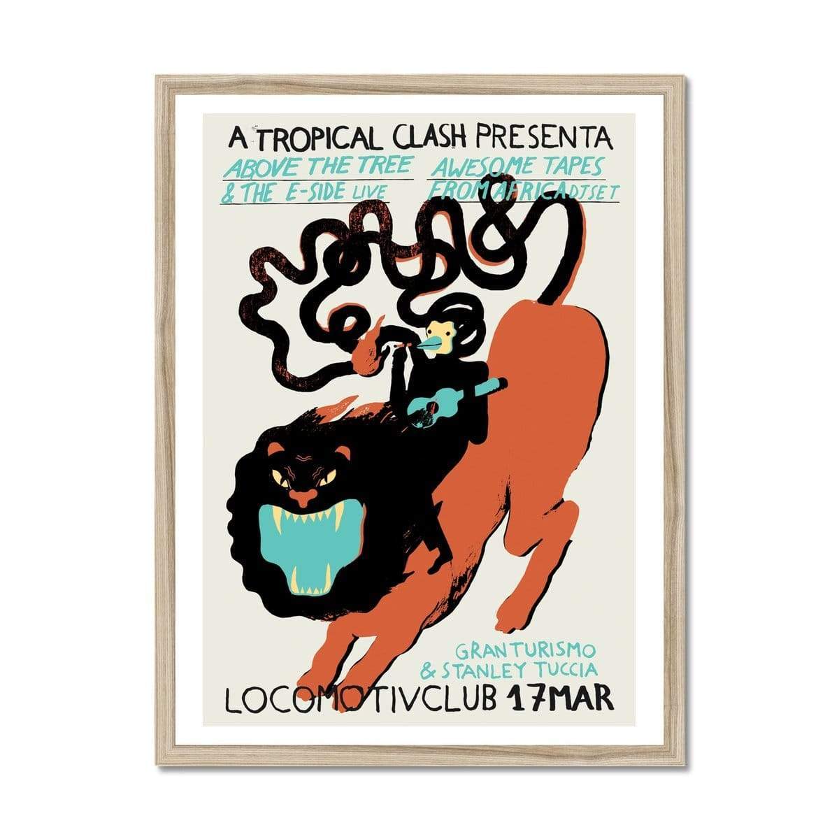 Prodigi Fine art 18"x24" / Natural Frame Sarah Mazzetti | Lion