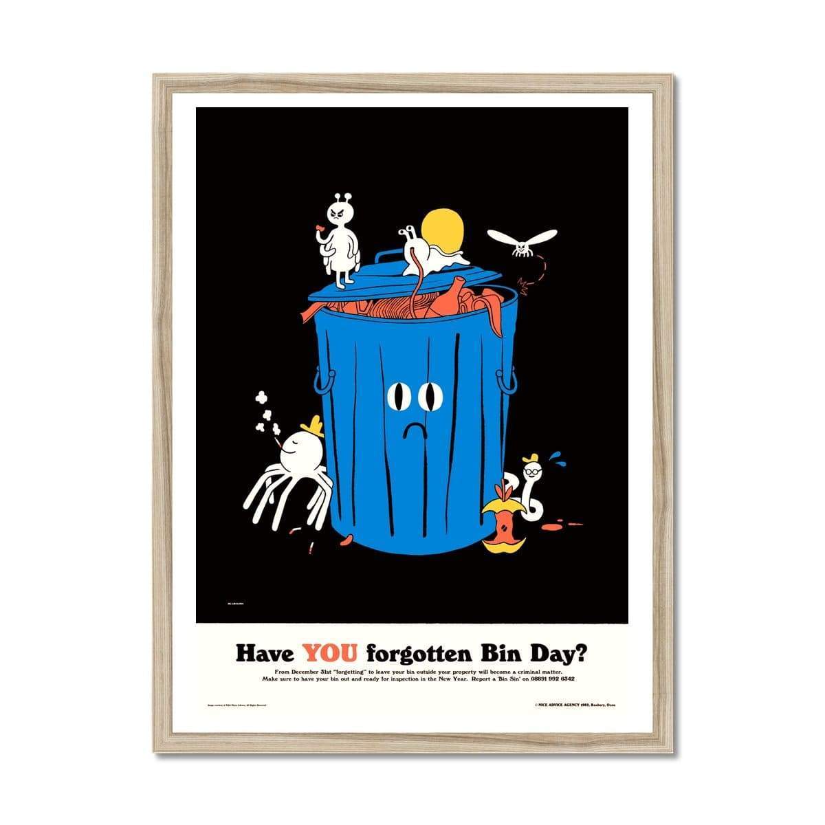 Prodigi Fine art 18"x24" / Natural Frame Stephen Maurice Graham | Bin Day