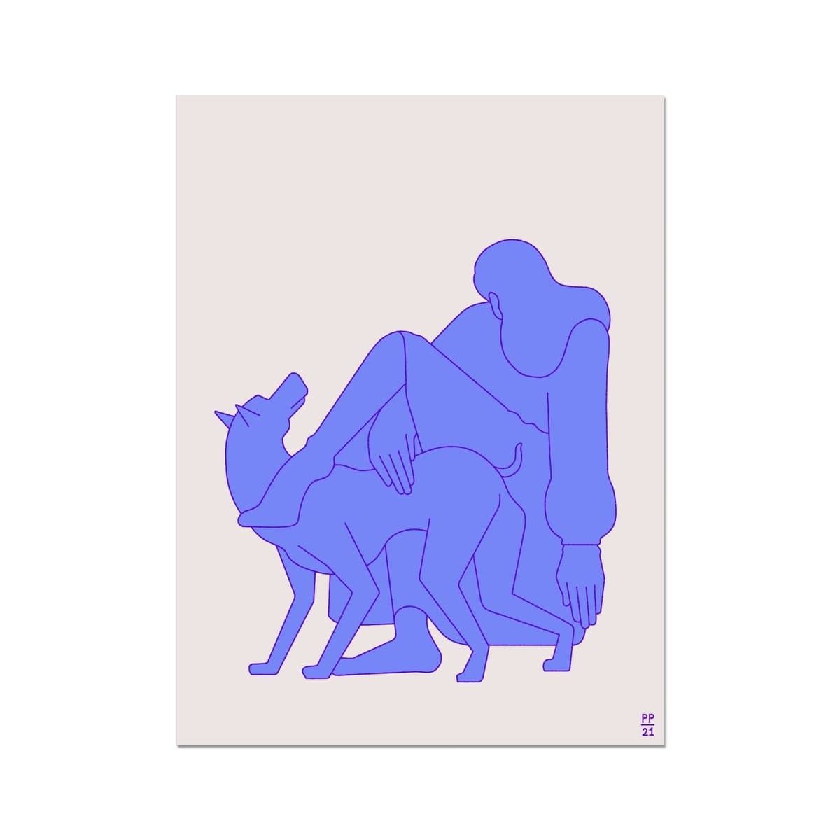 Pavel Popov | Her Dog Fine Art Print