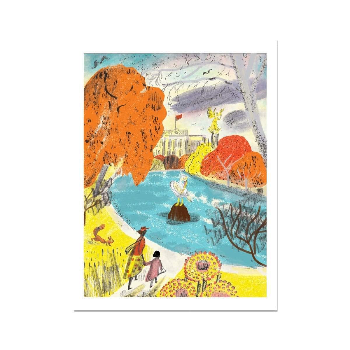 Suzanna Hubbard | Looking for Pelicans Fine Art Print