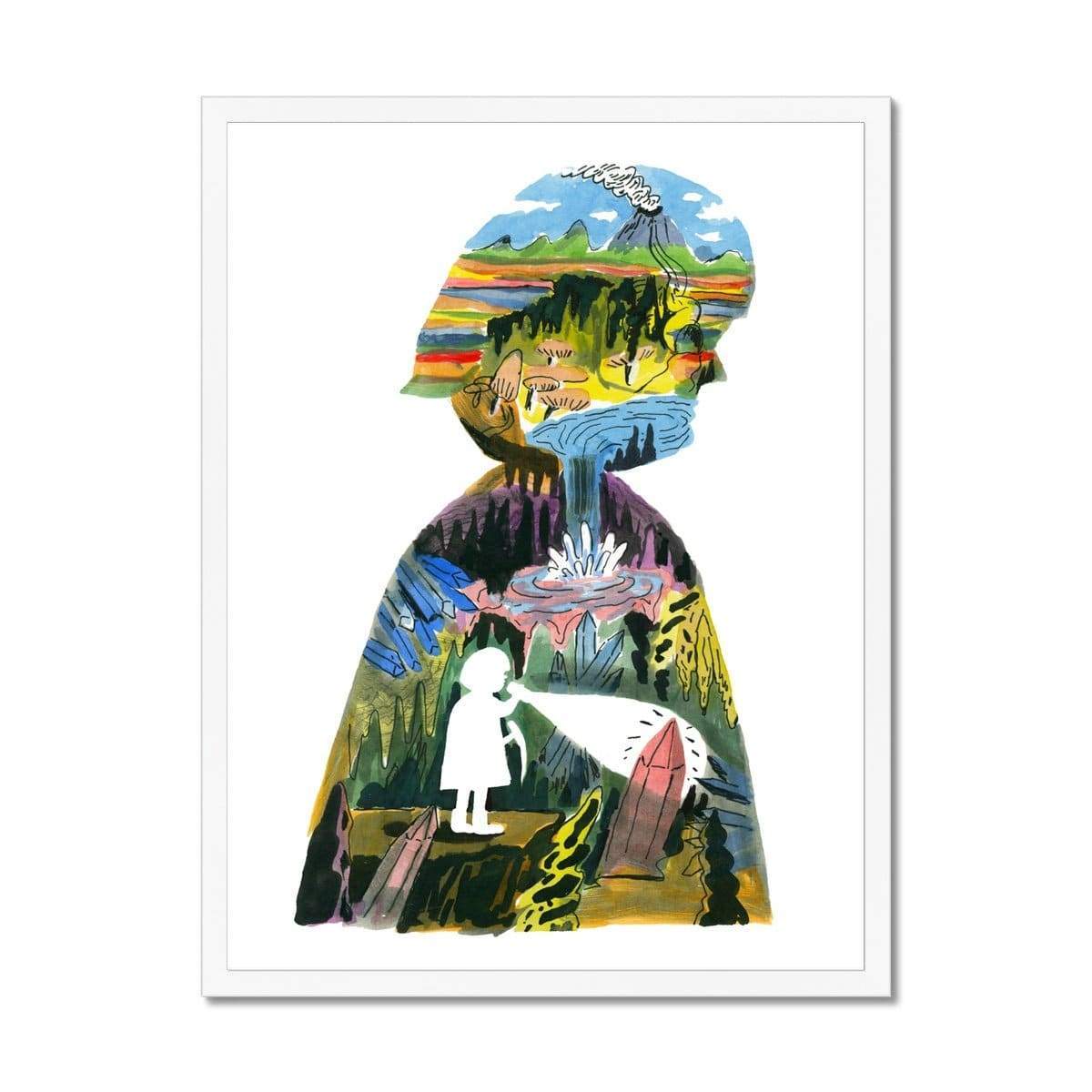 Prodigi Fine art 18"x24" / White Frame Aart-Jan Venema | Girl