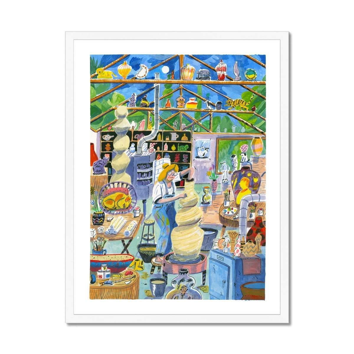 Prodigi Fine art 18"x24" / White Frame Aart-Jan Venema | Pottery