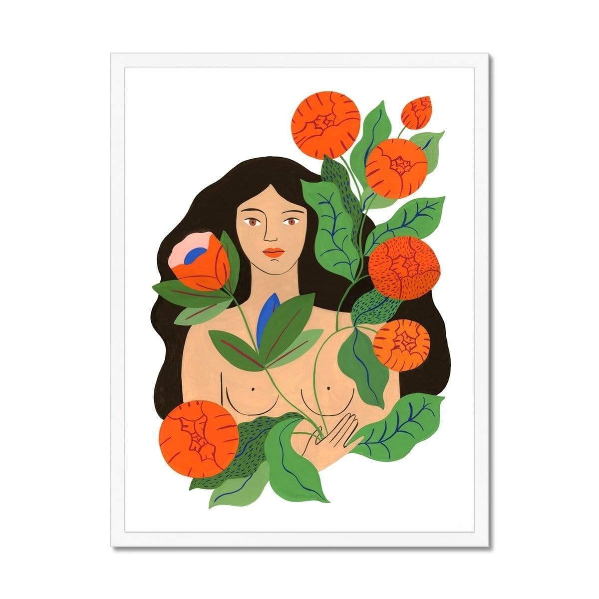 Prodigi Fine art 18"x24" / White Frame Agathe Singer | Inner Garden