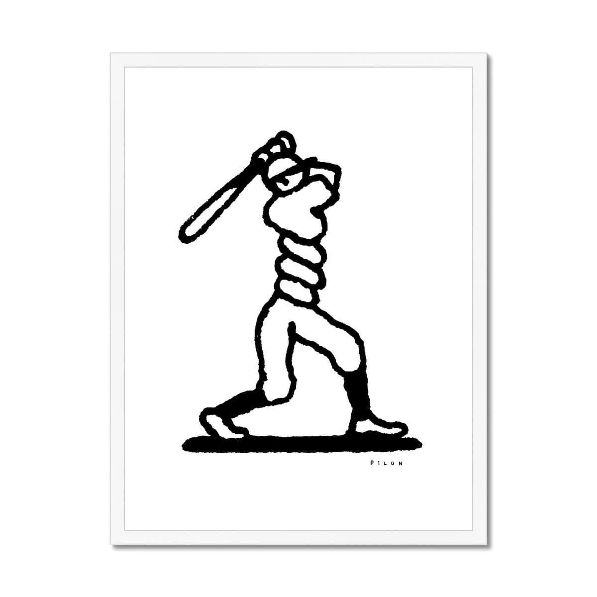 Prodigi Fine art 18"x24" / White Frame Alain Pilon | Baseball One