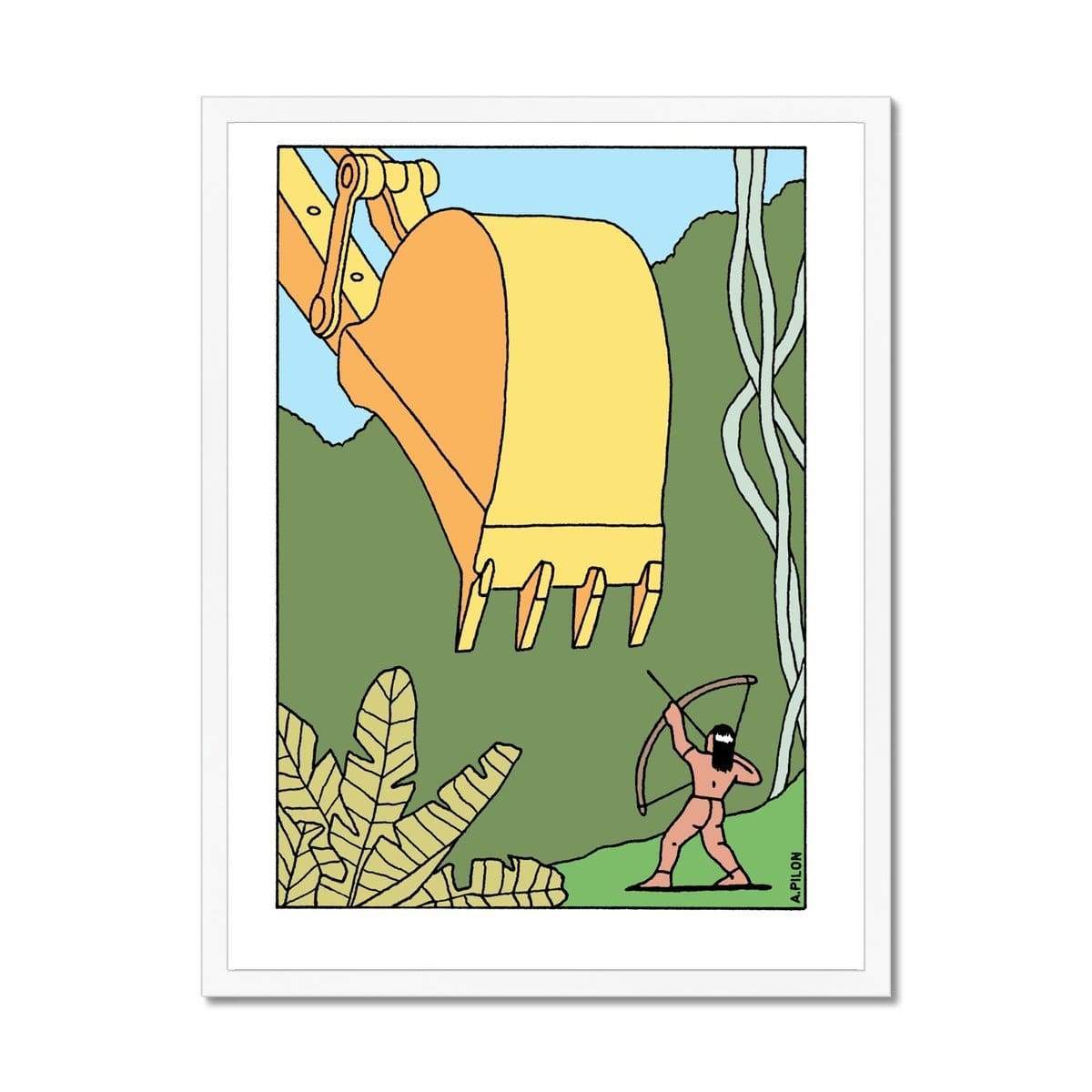 Prodigi Fine art 18"x24" / White Frame Alain Pilon | Native Land