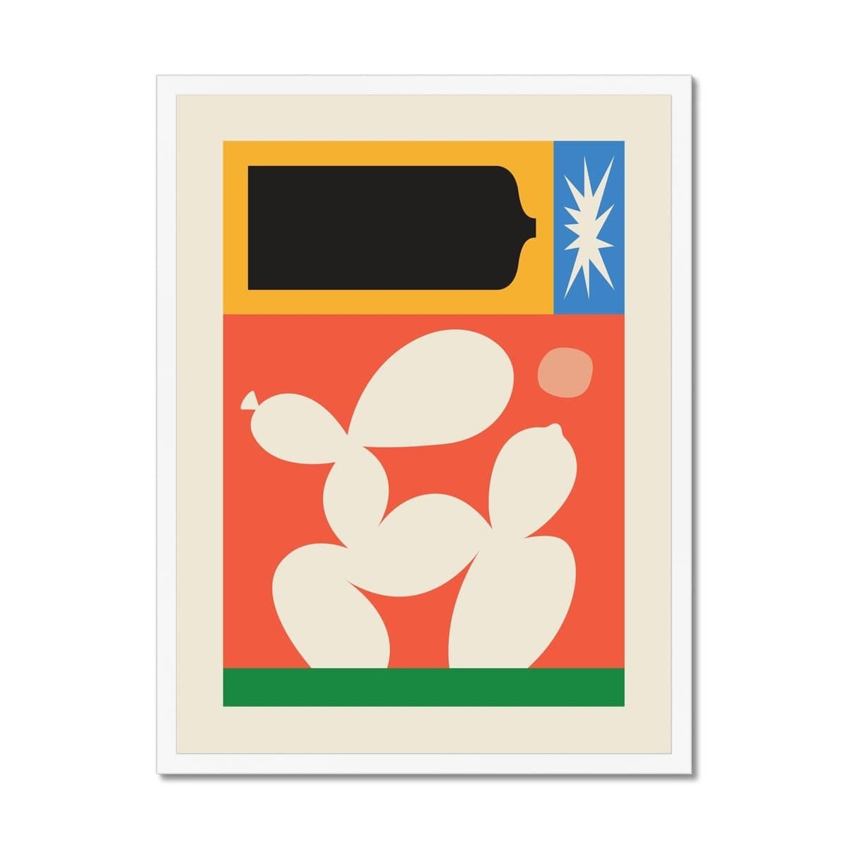 Prodigi Fine art 18"x24" / White Frame Balloon Dog Framed Print