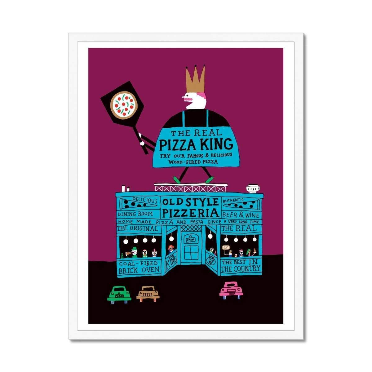 Prodigi Fine art 18"x24" / White Frame Benoit Tardif | Pizza King 02